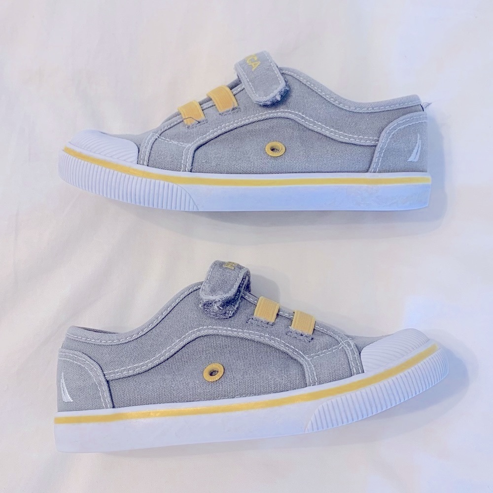 Nautica Grey Slide Canvas Shoe